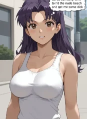 Evangelion: Misato Gets a Gangbang